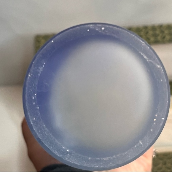 VINTAGE CUNJING Chinese Art Glass, Cobalt Blue Vase with Certificate, approx 10” - Picture 6 of 12